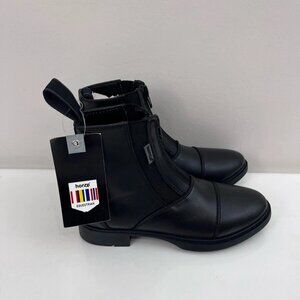 Horze Carlow Jodhpur Black Leather Boots Youth Kids Size 32